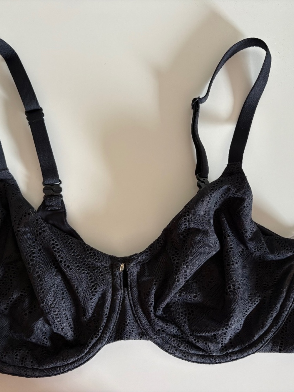 NWT BARE Absolute Minimizer Bra Smooth Lace Black 36D